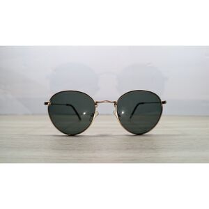 ALDO Round Sunglasses Gold Frame Green Lenses Retro John Lennon Style